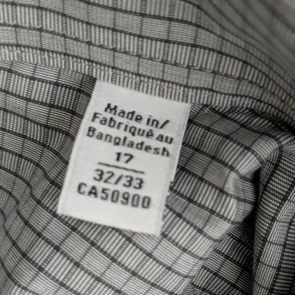 5/$100 Men's Calvin Klein Blue Dress Shirt - Picture 3 of 3